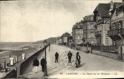 CPA Cabourg La Digue Vue Sur Houlgate