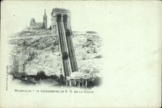 CPA Marseilles Ascenseurs ND De La Garoe