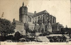 CPA Cathedrale Du Mans L'Abside Marche