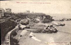 CPA Biarritz L'Ataliye Et Le Port Dxs Pecheurs