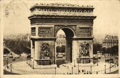CPA Paris En Flanant Arc de Triomphe 