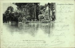 CPA Enghien les Bains Le Lac Le amtin des regates