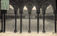 CPA Mont St Michel L'Abbaye du Cloitre 