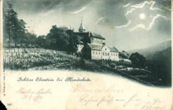 VINTAGE POSTCARD Schloss Elberstein EIB Mondschein