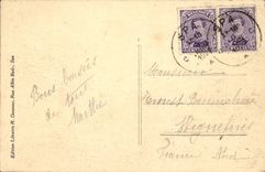 VINTAGE POSTCARD Spa Seen on the Casino and the Cathedral