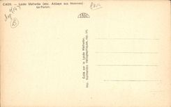 VINTAGE POSTCARD Caen College Matherhe Abbey With the men the visiting room