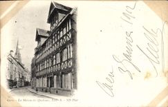 VINTAGE POSTCARD Caen the House of Quatrans