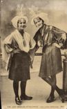 Traje bonito del folklore de Sablaises de la POSTAL de la VENDIMIA Sables d'Olonne