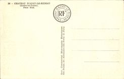 CPA Chateau D'Azay Rideau Face Sud