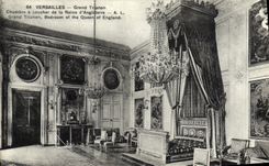 CPA Versailles Grand Trianon Chambre a coucher de la reine d'Angleterre