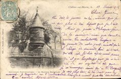 VINTAGE POSTCARD Trawl-nets On the Marne Old fortifications the Mauvilain bastion