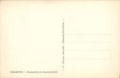 POSTAL Chamonix Montanvert y Aiguille de la VENDIMIA grueso