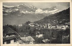 CPA Saint Gervais les Bains Vue Generale et la Chaine des Fiz