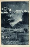 CPA Chamonix Village et glacier des Bossons