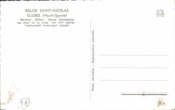 MODERN CARD Church Saint Nicolas Cluses Stoup Detail Marie Madeleine with the foot of the cross