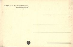 VINTAGE POSTCARD Goya the Maja Los Embozados Prado Madrid