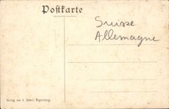 VINTAGE POSTCARD Regensburg Dom Inneres