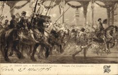 VINTAGE POSTCARD Salon 1906 Hauffbauer Triumphs over a condottiere