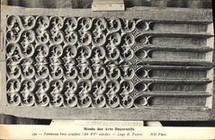 CPA Musee des Arts Decoratifs Panneau en bois sculpte