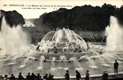 POSTAL Versalles de la VENDIMIA el lavabo de Latone y del agua grande