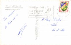 MODERN CARD Entree Cross of Transfers and Sion on the Ocean the rock of frog