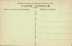 VINTAGE POSTCARD Yssingeaux Falls of Ramel Jump of the Dog the pit