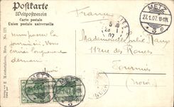 La POSTAL Metz de la VENDIMIA muere Kathedrale la catedral