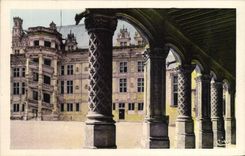 CPA Blois Chateau de Galerie de Louis XII et Facade Francois 1er