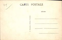 VINTAGE POSTCARD Clisson the castle and the bridge of city on Separates