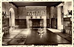 MODERN CARD Josselin Castle of Dining room the chimney