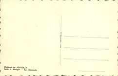 POSTAL MODERNA castillo de Josselin del comedor la chimenea