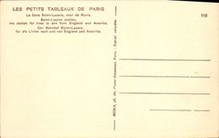 CPA Paris Les Petits Tableaux De La Gare Saint Lazare Cour de Rome