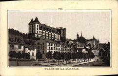CPA Pau Place De La Monnaie publicite S Huan Rue Nationale Nantes Vins 