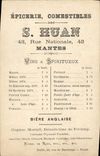 CPA Pau Place De La Monnaie publicite S Huan Rue Nationale Nantes Vins