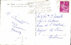 CPM Nancy La Place Stanislas Vue De l'Hotel De Ville