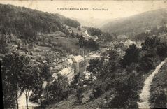 VINTAGE POSTCARD Northern Plombieres Les Bains Small valley
