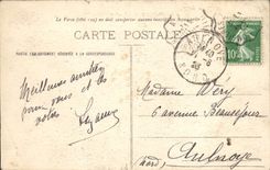 VINTAGE POSTCARD Northern Plombieres Les Bains Small valley