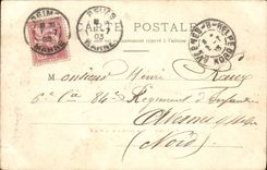 VINTAGE POSTCARD Rheims Bridges On the Canal