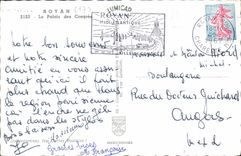 POSTAL MODERNA Royan el paladar de congrios