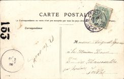 VINTAGE POSTCARD Toul Train station