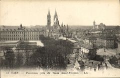 CPA Caen Panorama Pris Du Vieux Saint Etienne