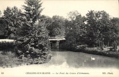 VINTAGE POSTCARD Trawl-nets On the Marne the Bridge Of the Course of Ormesson