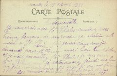 VINTAGE POSTCARD Nantes the Monument De Villebois Mareuil And the Stock Exchange