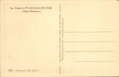 La POSTAL Vesubie de la VENDIMIA tiene St Jean el río