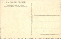 CPA La Douce France Chateaux De La Loire Chateau De Blois Facade Francois 1er