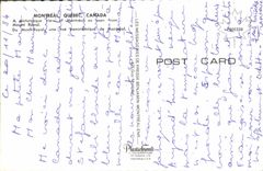 MODERN CARD Montreal Quebec Canada royal Mount