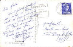 CPM Bordeaux La Cathedrale La Nuit