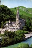 CPM Lourdes Le Gave Et La Basilique