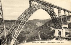 VINTAGE POSTCARD Auvergne Garabit Grande Arche