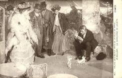 VINTAGE POSTCARD Palate Of Beautiful arts De Laville Of Paris Miller the merchant of toys